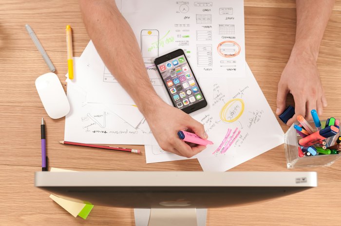 Shopify store design wireframes and page sketches